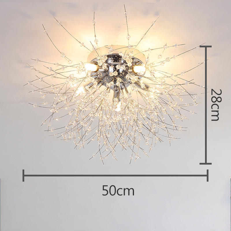 LED Deckenlampe Pusteblume – Florale Designerleuchte in Gold & Silber-Ceiling lamps-Lumensis-4 Köpfe Silber-Weißes Licht-Lumensis