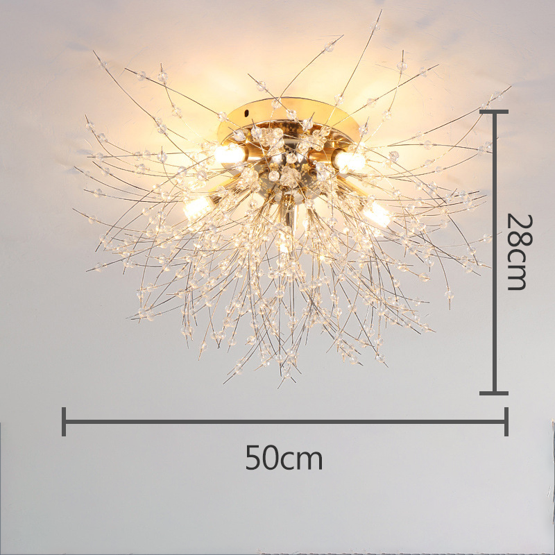 LED Deckenlampe Pusteblume – Florale Designerleuchte in Gold & Silber-Ceiling lamps-Lumensis-4 Köpfe Silber-Weißes Licht-Lumensis