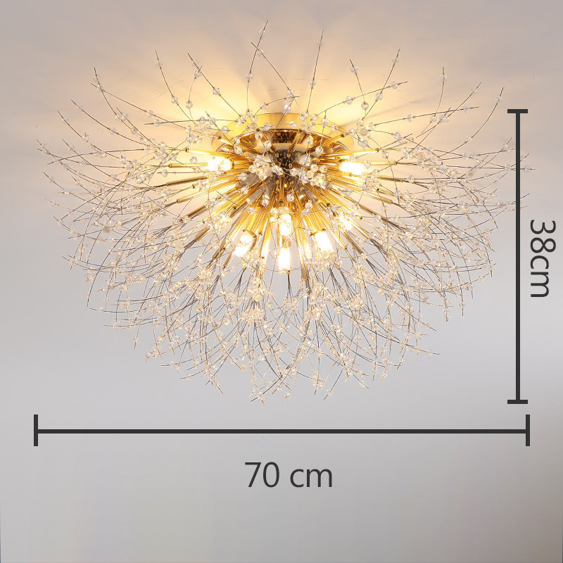 LED Deckenlampe Pusteblume – Florale Designerleuchte in Gold & Silber-Ceiling lamps-Lumensis-4 Köpfe Silber-Weißes Licht-Lumensis