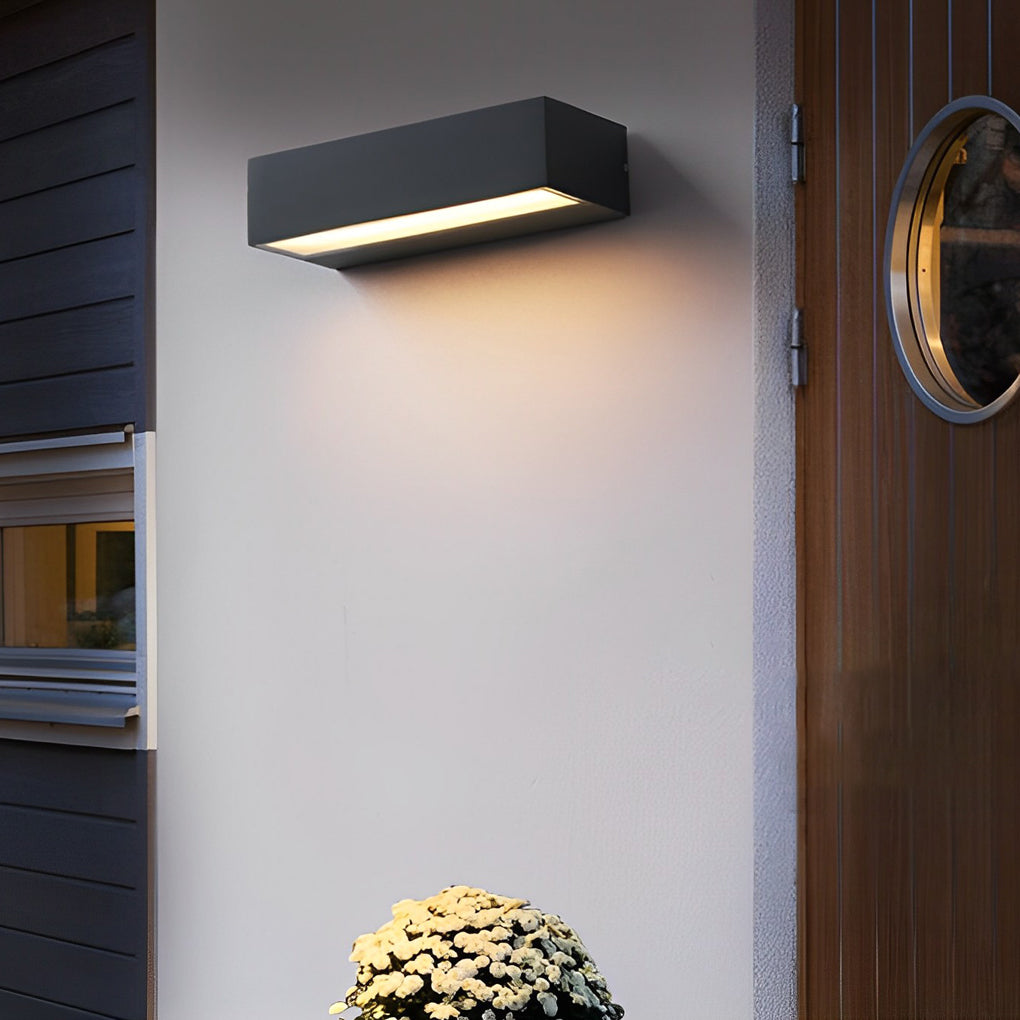 Linear LED Außenwandleuchte – Minimalistische Fassadenlampe in Schwarz-Lighting > Outdoor Lighting > Outdoor Wall Lighting > Linear Wall Lights-Lumensis-30cm-Warmes Weiß-Lumensis