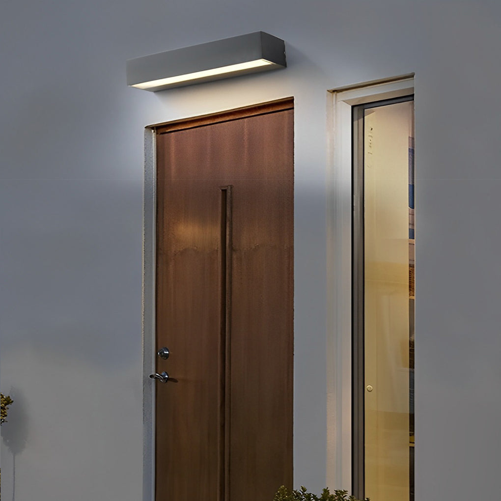 Linear LED Außenwandleuchte – Minimalistische Fassadenlampe in Schwarz-Lighting > Outdoor Lighting > Outdoor Wall Lighting > Linear Wall Lights-Lumensis-20cm-Warmes Weiß-Lumensis