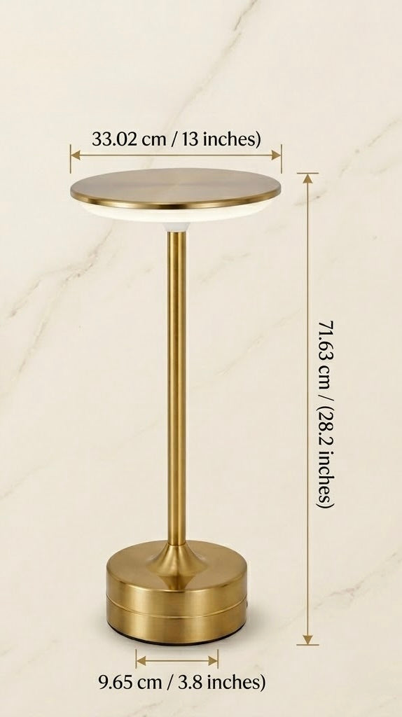 Elegante LED Tischlampe für Restaurant & Bar – Kabellos, Dimmbar & Modern-Lumensis-Schwarz-Lumensis