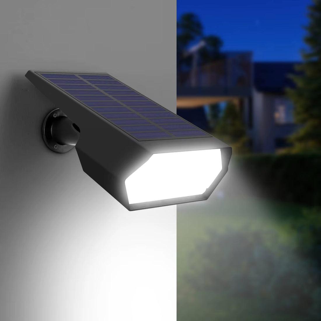 LED Solar-Wandleuchte Downlight – Verstellbar & Wasserdicht IP65-Lighting > Outdoor Lighting > Outdoor Wall Lighting > Outdoor Wall Sconces-Lumensis-Weiß-2 Stück-Lumensis