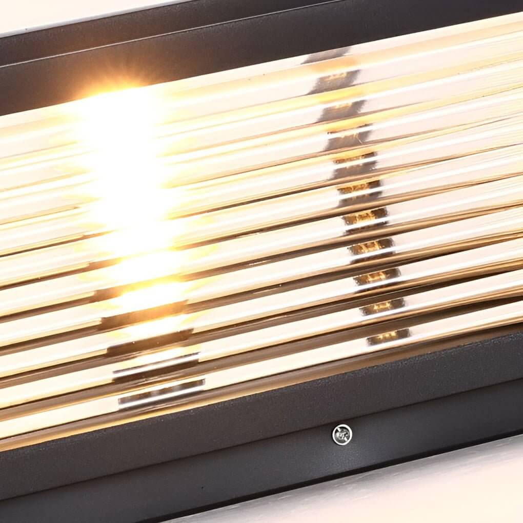 Quadratische LED Säulenleuchte – Riffelglas-Design – Solar oder Festanschluss-Lighting > Outdoor Lighting > Outdoor Post Lights > Pillar Lights-Lumensis-Solar-25 cm-Lumensis