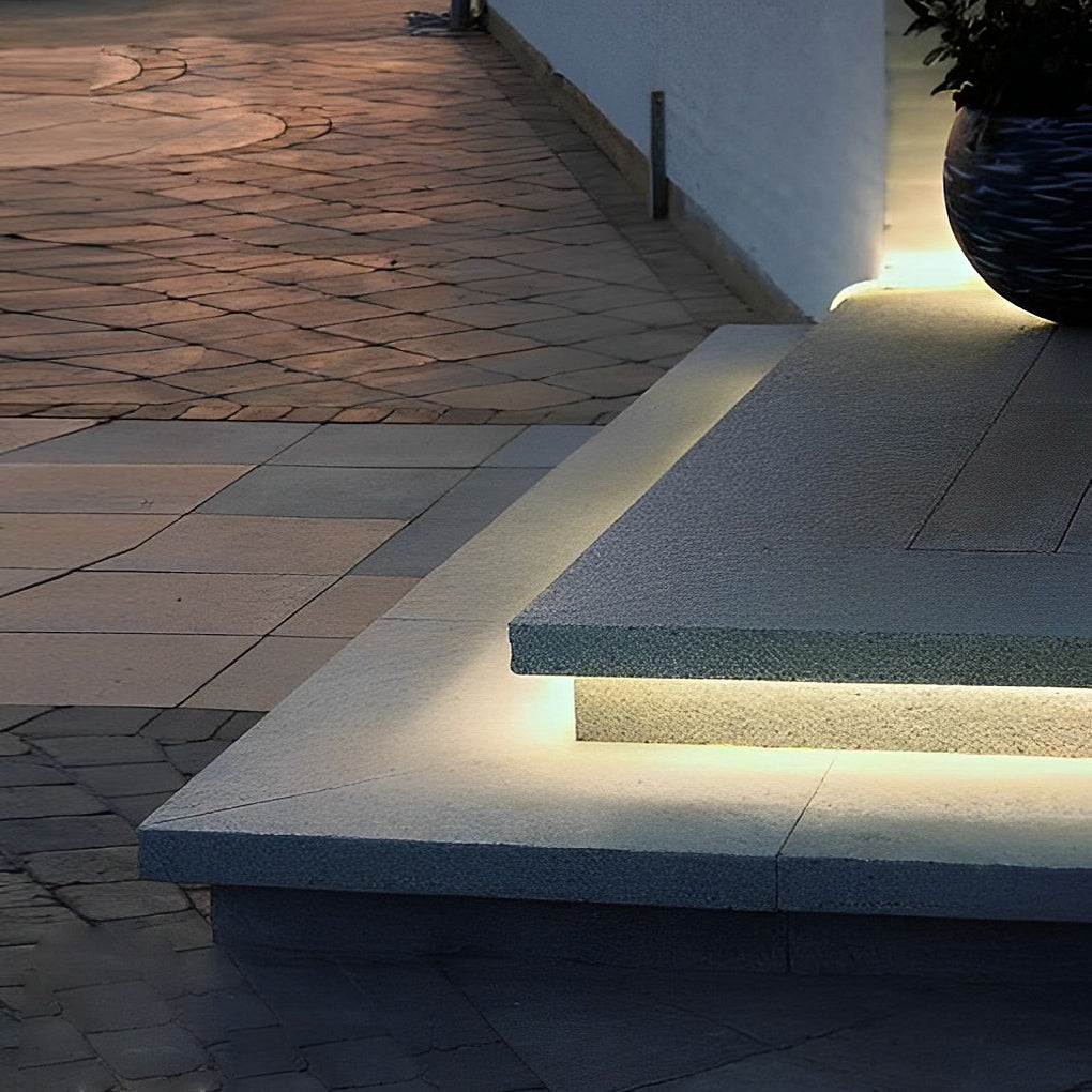 LED Treppenbeleuchtung Außen 24V – Flexibel & Wasserdicht (Zuschneidbar)-Lighting > Outdoor Lighting > Landscape Lighting > Step & Deck Lights-Lumensis-Flach-Kaltes Weiß-Lumensis