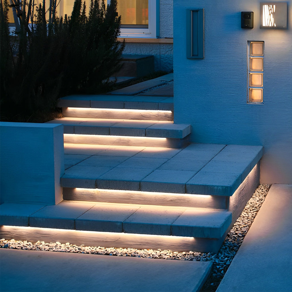 LED Treppenbeleuchtung Außen 24V – Flexibel & Wasserdicht (Zuschneidbar)-Lighting > Outdoor Lighting > Landscape Lighting > Step & Deck Lights-Lumensis-Flach-Neutrales Weiß-Lumensis