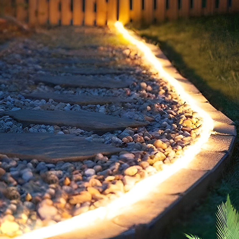 LED Treppenbeleuchtung Außen 24V – Flexibel & Wasserdicht (Zuschneidbar)-Lighting > Outdoor Lighting > Landscape Lighting > Step & Deck Lights-Lumensis-3 Seiten-Warmweiß-Lumensis