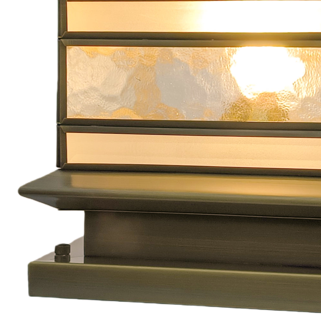 Antike Solar-Sockelleuchte – Wetterfeste LED-Gartenlampe für Mauern-Lighting > Outdoor Lighting > Outdoor Post Lights > Pillar Lights-Lumensis-25 X 25 X 30cm-Solar-Lumensis