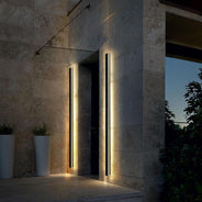Ultraflache LED Außenwandleuchte – Lineares Design & Dimmbar – Schwarz-Lighting > Outdoor Lighting > Outdoor Wall Lighting > Linear Wall Lights-Lumensis-100 cm-Warmes Weiß-Lumensis