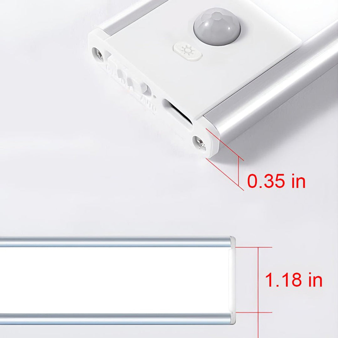 Kabellose LED Unterbaubeleuchtung – Mit Bewegungssensor & USB-Akku – Ultraflach-Lighting > Wall Lights > Undercabinet Lights-Lumensis-Silber-Weiß-Lumensis