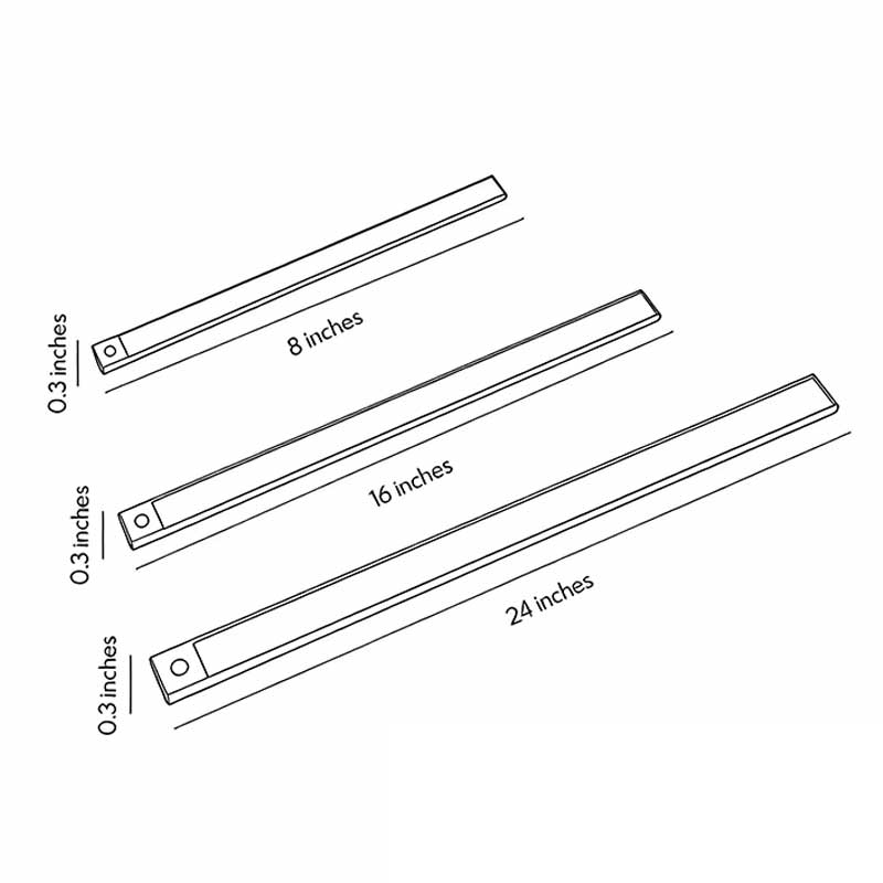 Kabellose LED Unterbaubeleuchtung – Mit Bewegungssensor & USB-Akku – Ultraflach-Lighting > Wall Lights > Undercabinet Lights-Lumensis-Silber-Weiß-Lumensis
